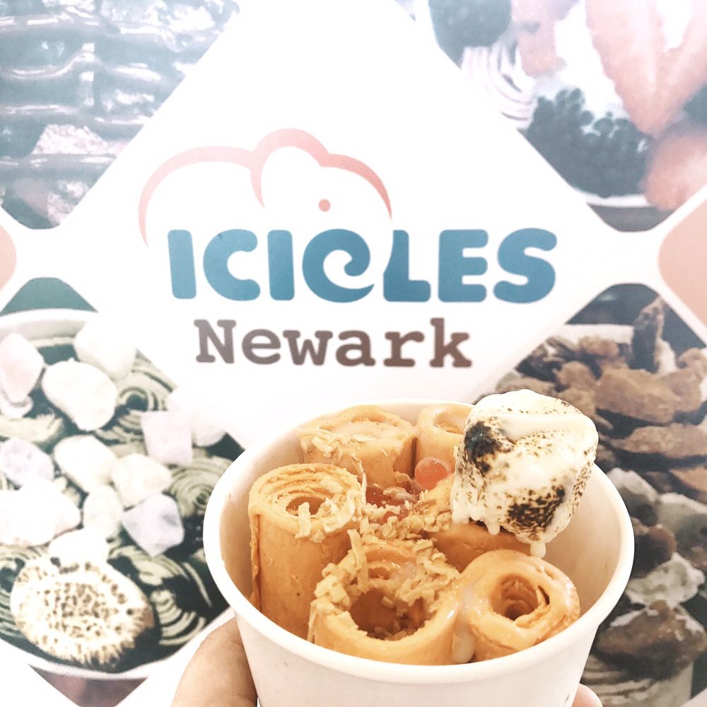 Icicles - Mai Thai with roasted marshmallow and strawberry popping boba - Desserts Near Me - Newark, California Icicles - Mai Thai with roasted marshmallow and strawberry popping boba - Desserts Near Me - Newark, California