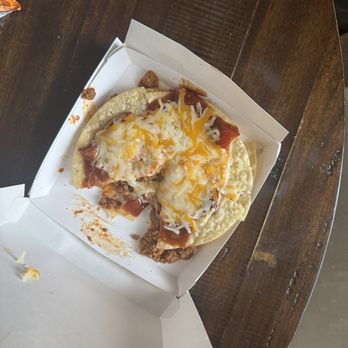 Taco Bell - Half-eaten Mexican Pizza - Fast Food Near Me - Los Banos, California Taco Bell - Half-eaten Mexican Pizza - Fast Food Near Me - Los Banos, California