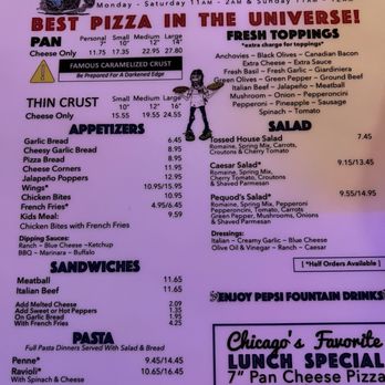 Pequod's Pizza - The menu - Pizza Near Me - Chicago, Illinois Pequod's Pizza - The menu - Pizza Near Me - Chicago, Illinois