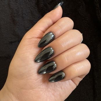 NA Nails & Spa - Black chrome dip at this location - Nail Technicians Near Me - Metairie, Louisiana NA Nails & Spa - Black chrome dip at this location - Nail Technicians Near Me - Metairie, Louisiana
