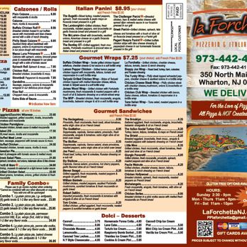 La Forchetta - menu for la forchetta - Pizza Near Me - Wharton, New Jersey