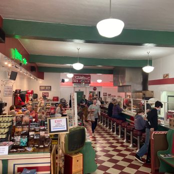 Rocky's Grill & Soda Shop - Regular crowd and tourist shuffle in. - Ice Cream & Frozen Yogurt Near Me - Brevard, North Carolina Rocky's Grill & Soda Shop - Regular crowd and tourist shuffle in. - Ice Cream & Frozen Yogurt Near Me - Brevard, North Carolina