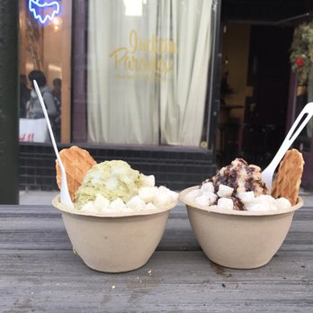 Powder - Enjoying Powder at the public parklet right outside the store. - Desserts Near Me - San Francisco, California