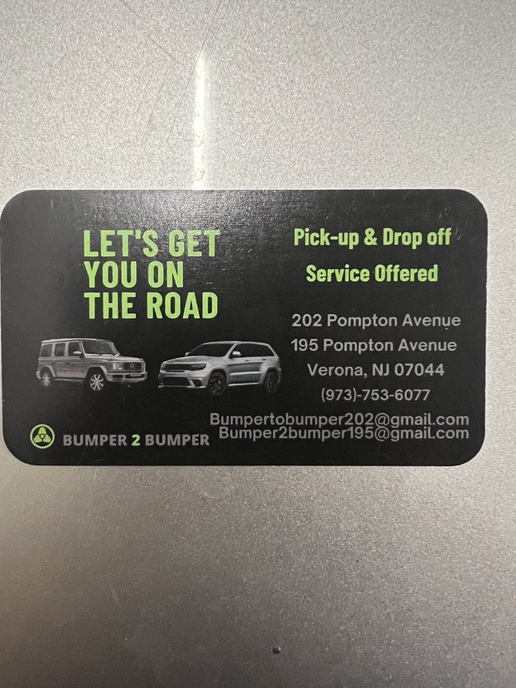 BUMPER 2 BUMPER GENERAL MECHANIC Updated September 2024 195 Pompton