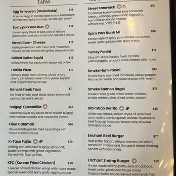 Enchant - Menu - Asian Fusion Near Me - Los Angeles, California Enchant - Menu - Asian Fusion Near Me - Los Angeles, California