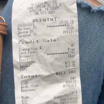 Heights Nail Spa - TO BE CLEAR; I paid for a service that I did not agree upon. I simply requested my hands and toes to match and Tony, failed to do so. - Nail Salons Near Me - Houston, Texas