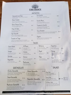 Menu photo 7 Casa Oaxaca Bethesda, MD Menu photo 7 Casa Oaxaca Bethesda, MD