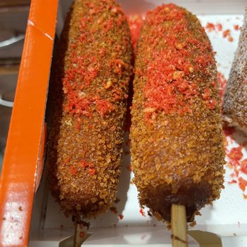 Two Hands Corn Dogs - The actual spicy dog - Korean Near Me - Torrance, California