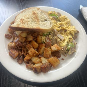 La Prime Caffe - Spicy Sausage Scrambled - Breakfast & Brunch Near Me - Los Angeles, California La Prime Caffe - Spicy Sausage Scrambled - Breakfast & Brunch Near Me - Los Angeles, California