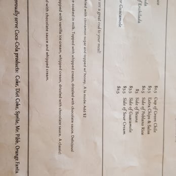 Adriana's Mexican Restaurant - Menu - Mexican Near Me - Franktown, Colorado