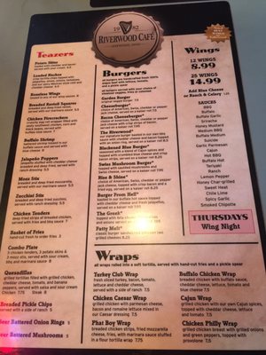 Menu photo 6 Riverwood Cafe Lakewood, OH