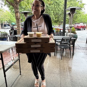 Atlas Pizza - A happy me ready to try this most talked about pizza in GA! - Pizza Near Me - Gainesville, Georgia