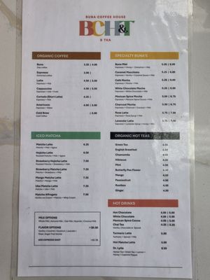 Menu photo 3 Buna Coffee House and Tea Inglewood, CA