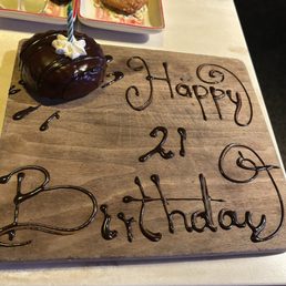 Birthday donut.