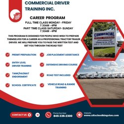 Commercial Driver Training - Full Time & Part Time
Career Programs Available