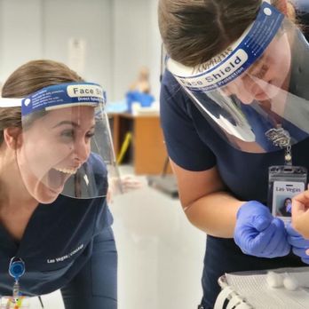 Las Vegas College - Me excited for my favorite classmate because she obtained blood during a capillary blood draw! - Colleges & Universities Near Me - Las Vegas, Nevada