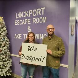 Lockport Escape Room & Axe Throwing - Two winners