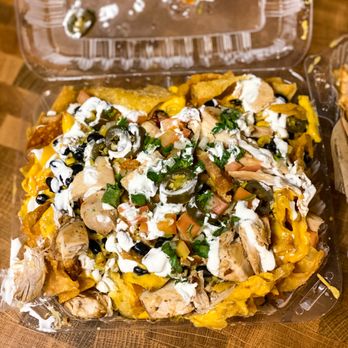 The Chicken Koop - To go: Chicken Wonton Nachos - New American Near Me - Whittier, California The Chicken Koop - To go: Chicken Wonton Nachos - New American Near Me - Whittier, California