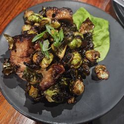 Twisted Cat Tavern - Pork belly and Brussel sprouts