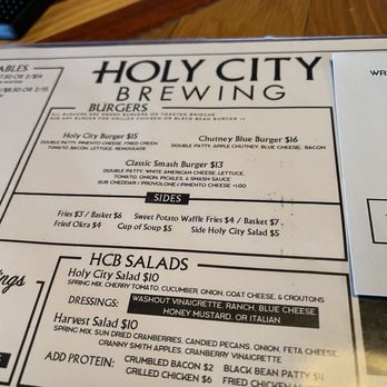 Holy City Brewing - Menu - Breweries Near Me - North Charleston, South Carolina Holy City Brewing - Menu - Breweries Near Me - North Charleston, South Carolina