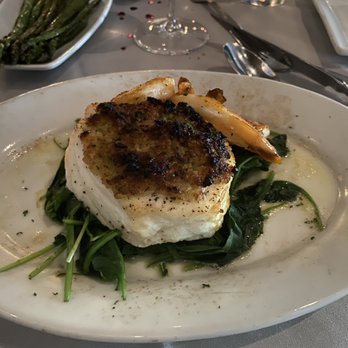 Ruth's Chris Steak House - Garlic sea bass with a side of grilled shrimp - Steakhouses Near Me - Jersey City, New Jersey