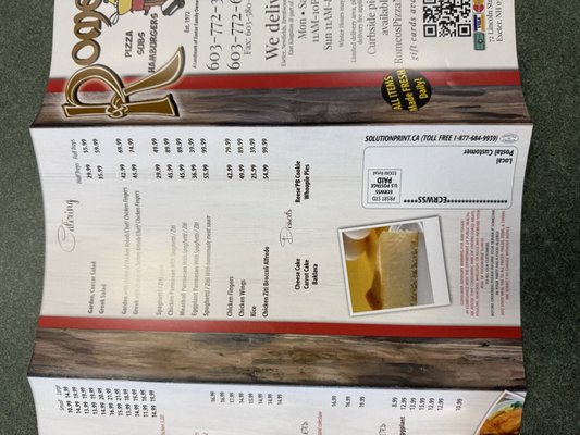 Menu photo 4 Romeo's Exeter, NH