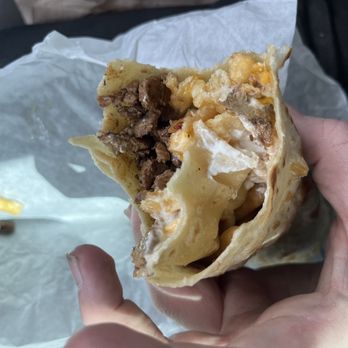 Los Junior's - Asked for no sour cream and was marked no sour cream but there was sour cream on it - Mexican Near Me - Vista, California