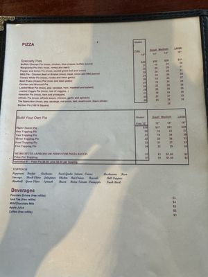 Menu photo 1 Pizza Cave Dripping Springs, TX Menu photo 1 Pizza Cave Dripping Springs, TX