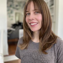 Sage Hair Collective - Christine creates a big change by adding a fringe.
