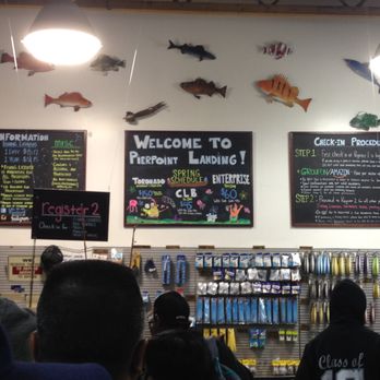 Pierpoint Landing - Behind the Cash register - Guidelines and Instructions on parking, buying tickets - Fishing Near Me - Long Beach, California Pierpoint Landing - Behind the Cash register - Guidelines and Instructions on parking, buying tickets - Fishing Near Me - Long Beach, California