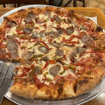 Red Rose - Sausage and peppers pizza - Pizza Near Me - Springfield, Massachusetts