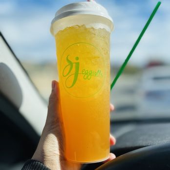SJ Eggrolls - Peach tea, refreshing! - Vietnamese Near Me - San Jose, California SJ Eggrolls - Peach tea, refreshing! - Vietnamese Near Me - San Jose, California