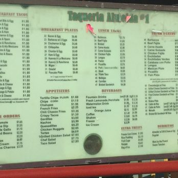 Taqueria Almeida - Menu - Food Stands Near Me - Corpus Christi, Texas Taqueria Almeida - Menu - Food Stands Near Me - Corpus Christi, Texas