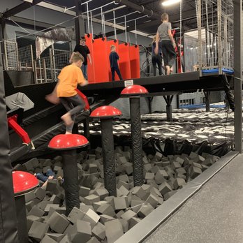 Airborne Trampoline Arena - Beginning of obstacle course - Trampoline Parks Near Me - Lindon, Utah Airborne Trampoline Arena - Beginning of obstacle course - Trampoline Parks Near Me - Lindon, Utah