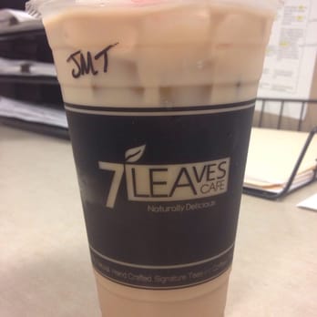 7 Leaves Cafe - Jasmine Milk Tea ($3.25) - Coffee & Tea Near Me - Irvine, California