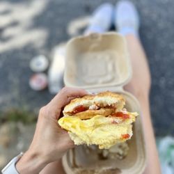 Biscuit Head - Classic Sandwich with Fried Green Tomato