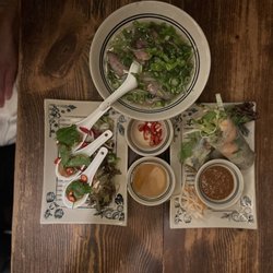 UMAMI - Small pho, spring rolls and Pearl on Spoon