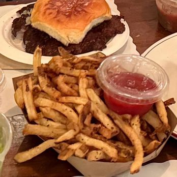 Burger She Wrote - Smashburger (Single) & Hand Cut Fries. Try their secret sauce. - Burgers Near Me - Los Angeles, California Burger She Wrote - Smashburger (Single) & Hand Cut Fries. Try their secret sauce. - Burgers Near Me - Los Angeles, California