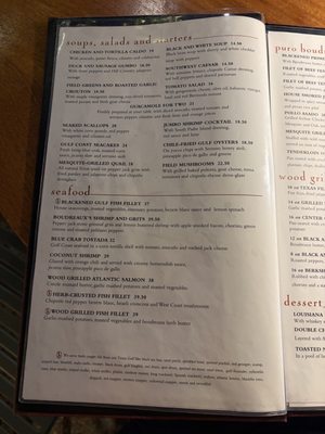 Menu photo 3 Boudro's, a Texas Bistro San Antonio, TX Menu photo 3 Boudro's, a Texas Bistro San Antonio, TX