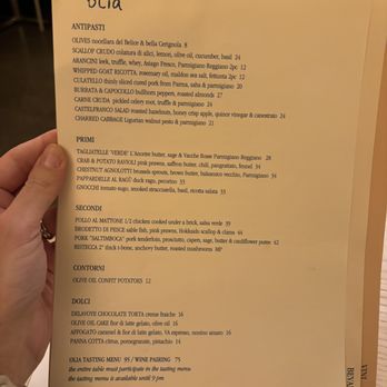 Olia - Dinner menu - Italian Near Me - Edmonton, Alberta Olia - Dinner menu - Italian Near Me - Edmonton, Alberta