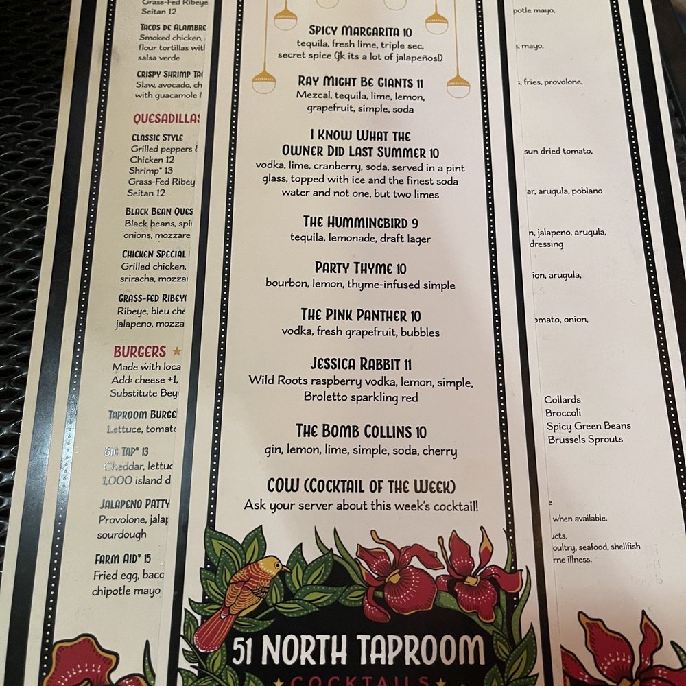 51 North Taproom - Menu as of 9/2/21 - Cocktail Bars Near Me - Nashville, Tennessee 51 North Taproom - Menu as of 9/2/21 - Cocktail Bars Near Me - Nashville, Tennessee