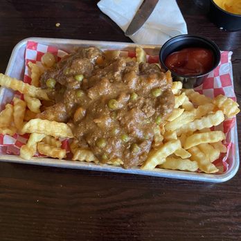 The Black Rose - Shepard pie loaded fries. - American Near Me - Boston, Massachusetts The Black Rose - Shepard pie loaded fries. - American Near Me - Boston, Massachusetts