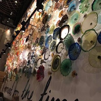 Vidrio - Signature blown glass designs on the wall - Mediterranean Near Me - Raleigh, North Carolina Vidrio - Signature blown glass designs on the wall - Mediterranean Near Me - Raleigh, North Carolina