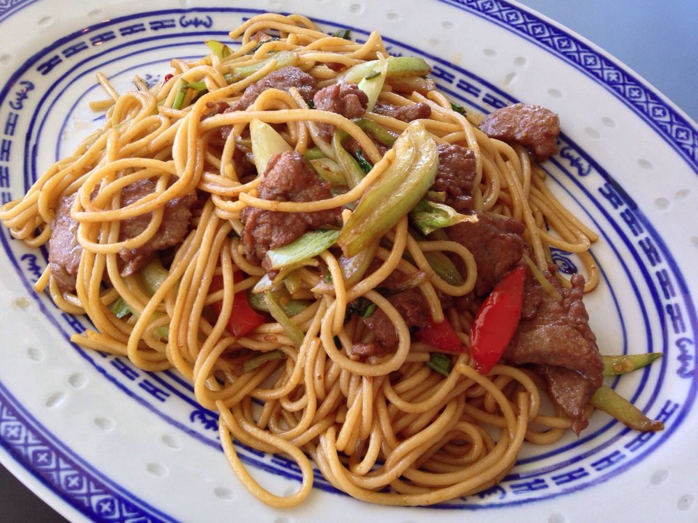 Jiangxi StirFry rice noodle w/ flank steak beef, bell pepper. Wished