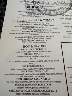 Menu photo 2 Peoples Organic Eden Prairie, MN