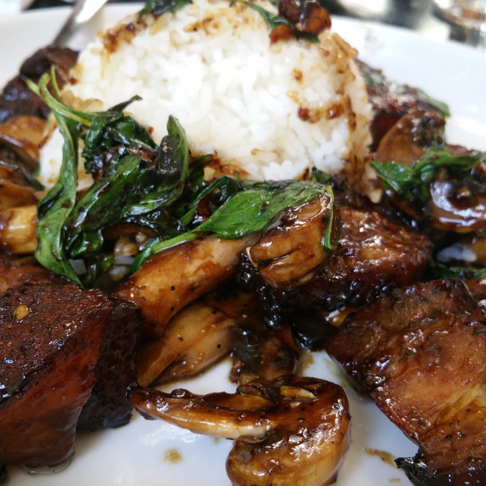 Andy's Thai Kitchen - Crispy  basil pork belly - Thai Near Me - Chicago, Illinois