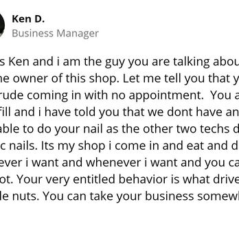 NailsTOP Spa & Lashes - Candy showing his unprofessionalism - Nail Technicians Near Me - Norwalk, California NailsTOP Spa & Lashes - Candy showing his unprofessionalism - Nail Technicians Near Me - Norwalk, California
