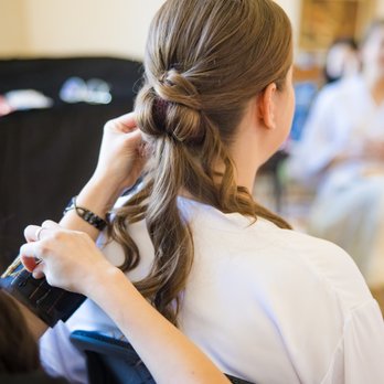 A List Makeup - Wedding day hair in progress. Photo by Toanven Photography - Makeup Artists Near Me - Pleasanton, California