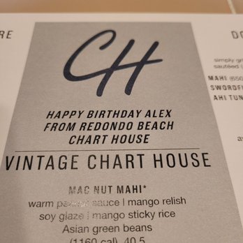 Chart House - A small surprise. - Seafood Near Me - Redondo Beach, California Chart House - A small surprise. - Seafood Near Me - Redondo Beach, California