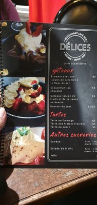 Menu photo 1 Café aux Délices Matane, QC Menu photo 1 Café aux Délices Matane, QC